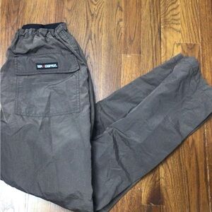 Vintage 90s B.U.M. equipment Chocolate, brown, cargo style track pants
